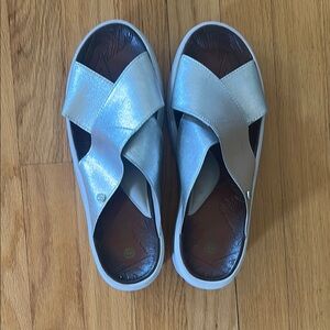Silver Slip-On Shoes